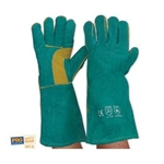 Green & Gold Welding Gloves
