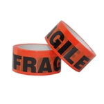 Fluoro Orange Fragile Tape