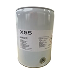 Drum of X55 Shellite solvent – clear, fast-drying hydrocarbon cleaner for industrial use.