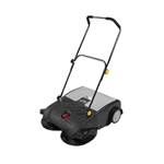 This 750 mm manual floor sweeper with an adjustable handle and large 50 L debris hopper efficiently collects leaves, bottles, cans, and industrial waste. Featuring dual spiral-driven brushes, EVA wheels, TPU front wheel, and adjustable brush height—ideal for factories, warehouses, streets and parks