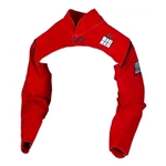 Big Red leather welding sleeves with yoke for welding heat and spark protection