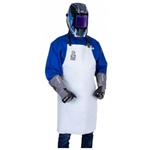 Blue Max A1 bib style welders leather apron for heat spark and spatter protection
