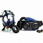 Sundstrom SR700 asbestos full face PAPR kit for powered respiratory protection in hazardous dust environments