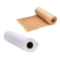 Click here to view larger image Eco-friendly ABL Honeycomb Kraft Paper & Lining Rolls for sustainable packaging and protective wrapping.