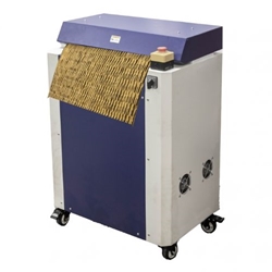 Click here to view larger image Industrial cardboard shredding machine creating eco-friendly void fill packaging.
