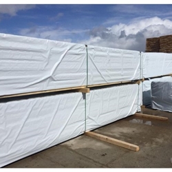 Click here to view larger image Timber Wrap – UV Stabilised LDPE Wrap for Protecting Cut and Dressed Timber from Weather and UV Damage