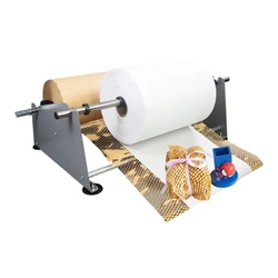 ABL Double Layer Honeycomb Paper Dispenser producing 3D kraft paper cushioning with dual-roll capability