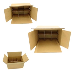 Custom-designed cardboard boxes for jars and bottles, providing secure and sustainable packaging solutions