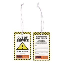 Click here to view larger image Out of Service Safety Tag – High-Visibility Lockout Tag for Equipment Isolation