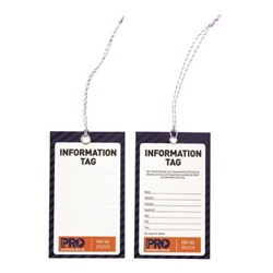 Click here to view larger image Blank Information Safety Tag – Durable, Weather-Resistant Tag for Custom Safety Messaging
