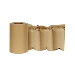 Roll of ABL Kraft Paper Air Pillow Film – compostable kraft paper air cushion for void-fill machines