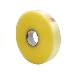 Roll of Tempest clear hotmelt machine tape 48 mm × 75 m for automatic carton sealing