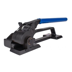 12–19mm Heavy Duty Steel Strapping Tensioner tool for industrial packaging and load securing with strong ratchet tensioning mechanism.