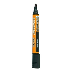 Black Osmer chisel tip marker on white background