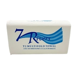 7 Rivers multifold hand towel disposable paper towels for hygienic hand drying
