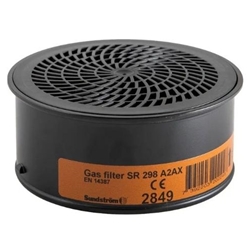 Sundström 298 A2AX gas filter for respirator protection against gases and vapours