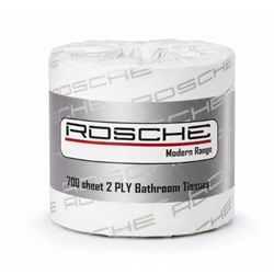 Rosche 2 ply toilet rolls for commercial workplace and washroom use