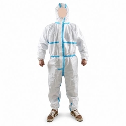 White MP4 Hazguard disposable protective coveralls for industrial maintenance and workplace PPE