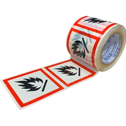 Click here to view larger image This is an image of flammable label, labeltape, dangerous good tape from ABL Distribution Pty Ltd