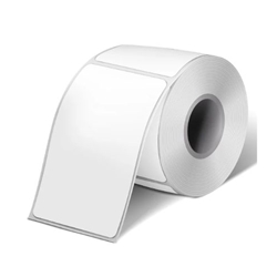 Click here to view larger image Roll of plain white thermal labels suitable for direct thermal and thermal transfer printers