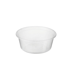 Click here to view larger image This is an image of Small Round Disposable Plastic Containers